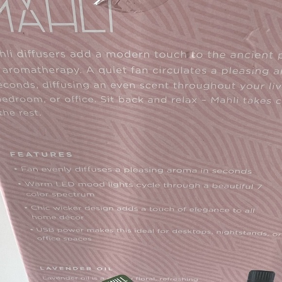 Mahli Wicker Essential Oil Diffuser Rattan Diffuser - Picture 13 of 16